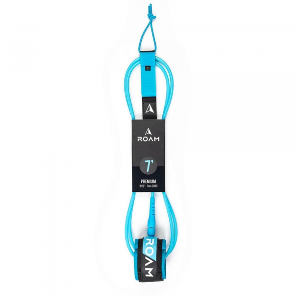 ROAM Surfboard Leash Premium 7.0 215cm 7mm Azul