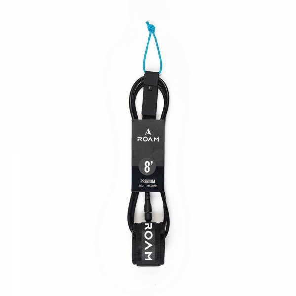 ROAM Surfboard Leash Premium 8.0 244cm 7mm Negro