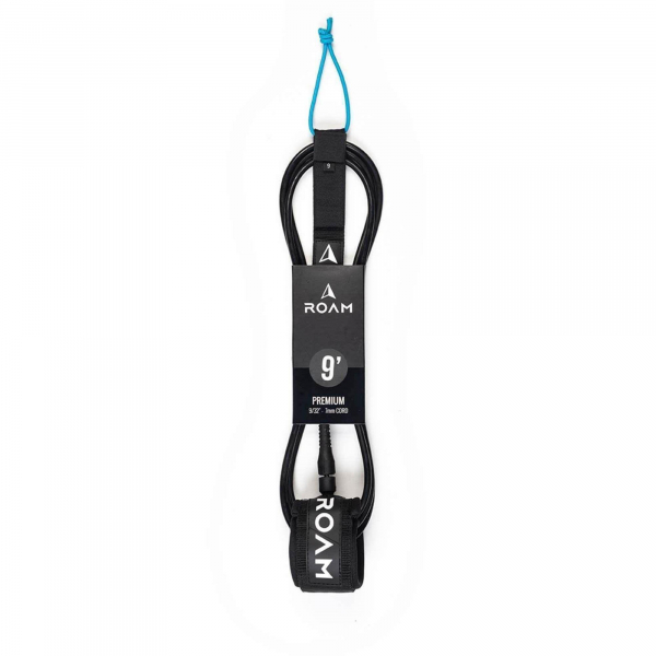 ROAM Surfboard Leash Premium 9.0 274cm 7mm Black