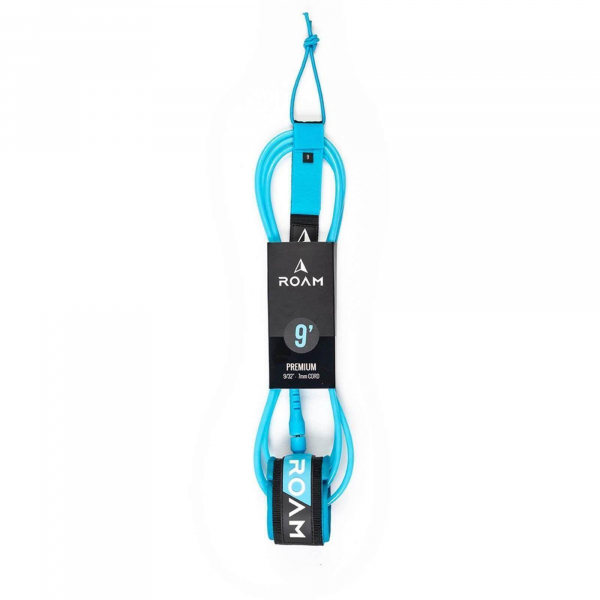 ROAM Surfboard Leash Premium 9.0 274cm 7mm bleu