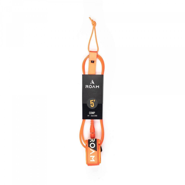 ROAM Surfboard Leash Comp 5.0 152cm 6mm Naranja