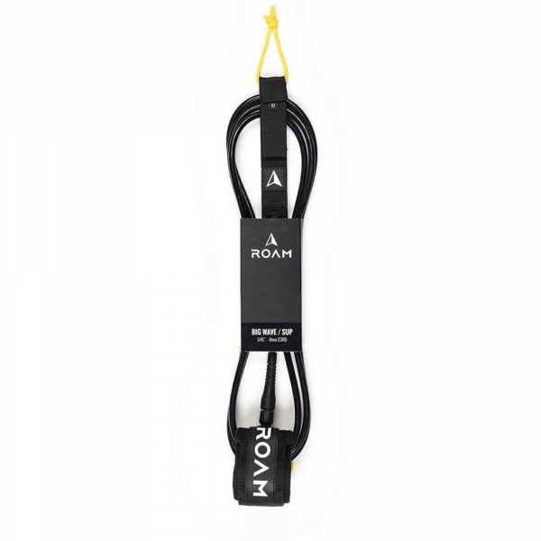 ROAM Leash pour planche de surf Big Wave SUP 7.0 8mm Noir