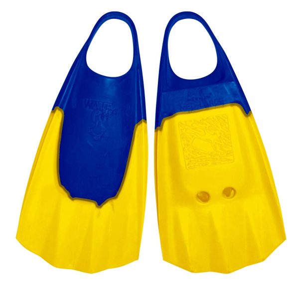 Bodyboard Flossen WAVE GRIPPER ML 43-44  Blau Gelb