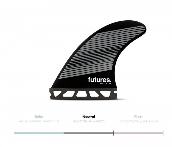 FUTURES Thruster Fin Set F6 Honeycomb Legacy neutre