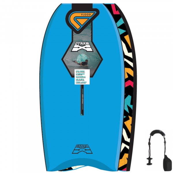 FLOOD Bodyboard Dynamx Stringer 41 Bleu Tribal