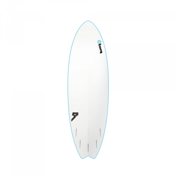 Surfboard TORQ Softboard 5.11 Mod Fish Blau