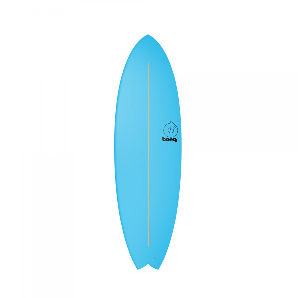 Surfboard TORQ Softboard 5.11 Mod Fish Blau