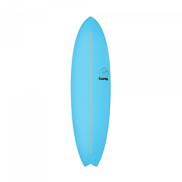 Surfboard TORQ Softboard 6.10 Mod Fish Blau