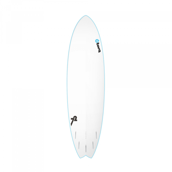 Surfboard TORQ Softboard 7.2 Mod Fish Blau