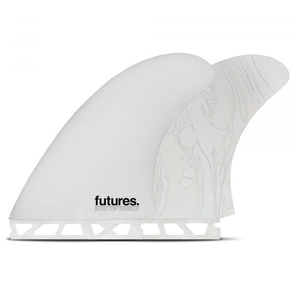 FUTURES Fins Twin Set Son of Cobra fiberglas gray