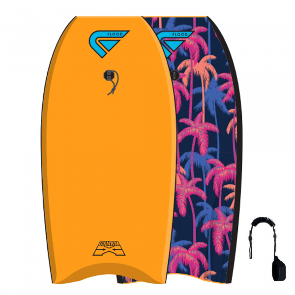 FLOOD Bodyboard Dynamx Stringer 40 Orange Palm II