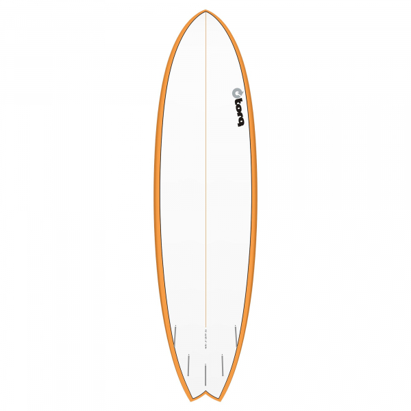 Surfboard TORQ Epoxy TET 7.2 Fish OrangeRail