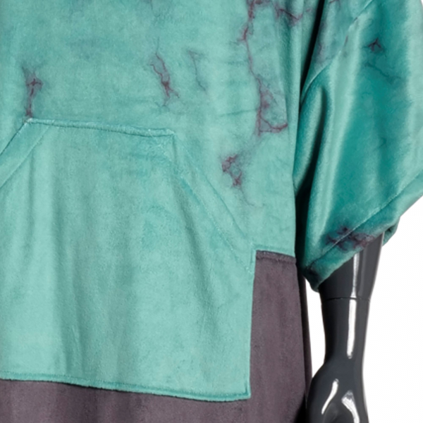 MDNS Change Robe Surf Poncho Unisize Teal Marble