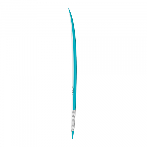 Surfboard TORQ TEC Twin Fish 5.8 Teal Rail