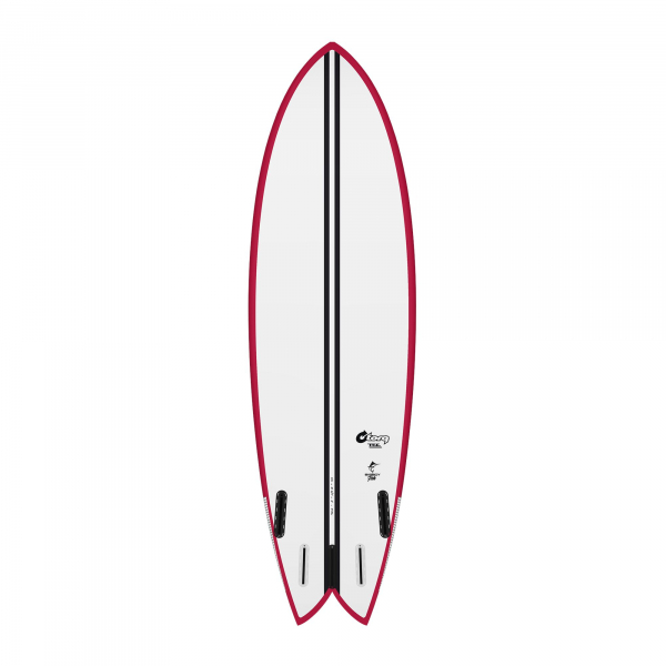 Surfboard TORQ TEC BigBoy Fish 6.10 Rail Berry