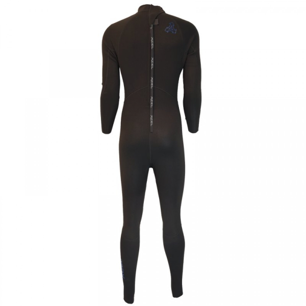 Xcel Axis OS All Nylon 3/2mm Backzip Männer Schwarz Rueckansicht