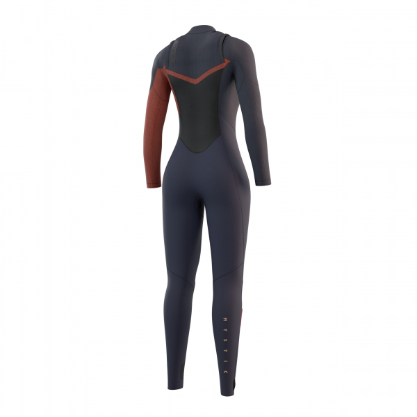 Mystic Traje de buceo Diva Double 3/2mm Cremallera frontal Mujer Azul noche