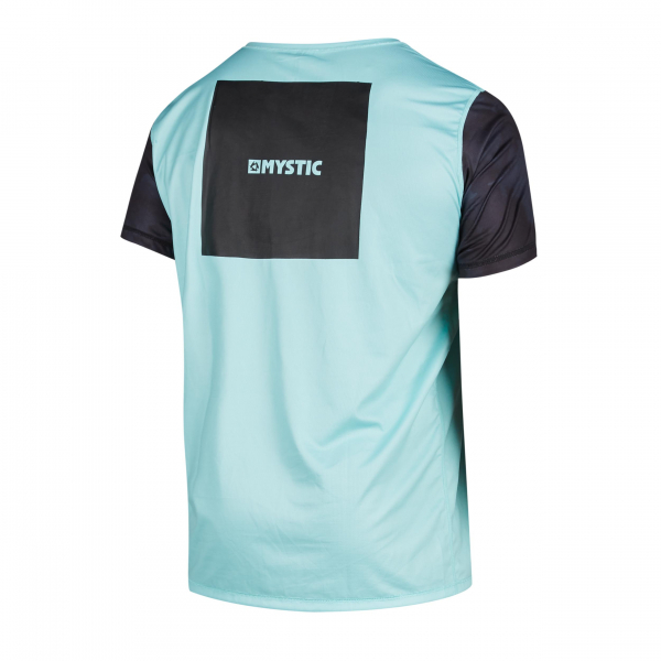 Mystic Majestic Manga Corta Quickdry Hombre Negro/Menta