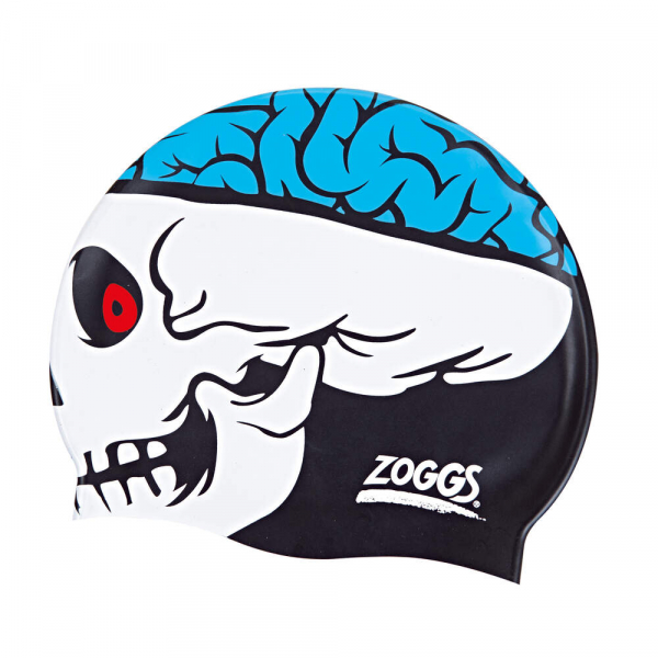 Zoggs Junior Character Silicone Schwimmkappe - Skull