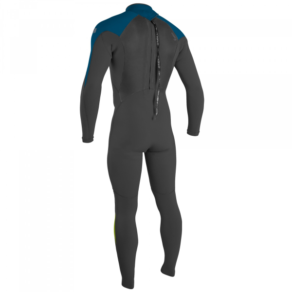 O'Neill Epic Combinaison néoprène 3/2mm Back-Zip Hommes Black/Ultrablu/DayGlo