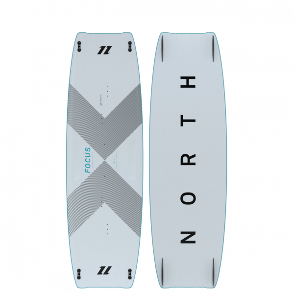 North KB Focus Carbon Twin Tip Board Bianco