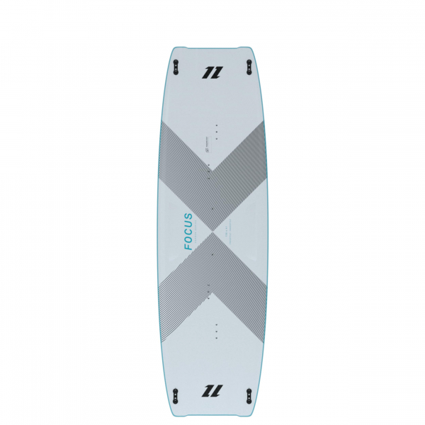 North KB Focus Carbon Twin Tip Board White