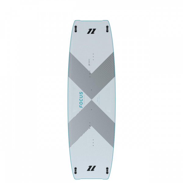 North KB Focus Carbon Twin Tip Board Weiss