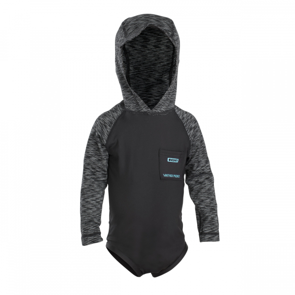 ION Toddler Hood Rashguard manches longues hommes black melange