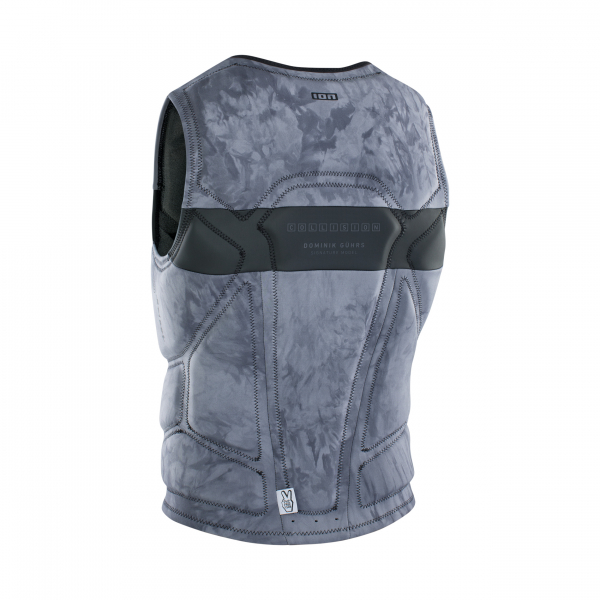 ION Collision Select Gilet Front-Zip Hommes Tiedye Ltd Gris