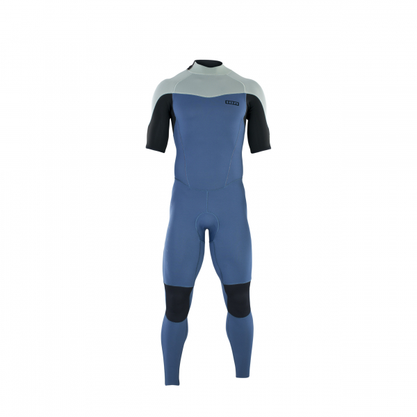 ION Element wetsuit overknee short sleeve 2/2 mm back-zip men cascade-blue