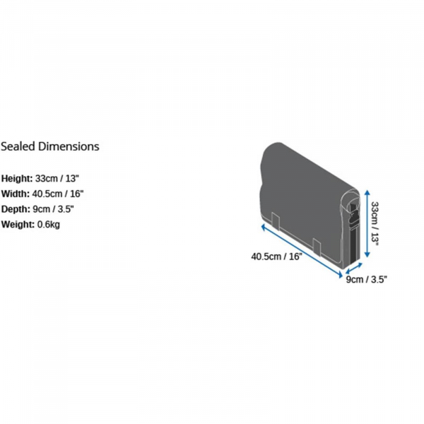 OverBoard Sacoche de coursier étanche LIGHT Noir