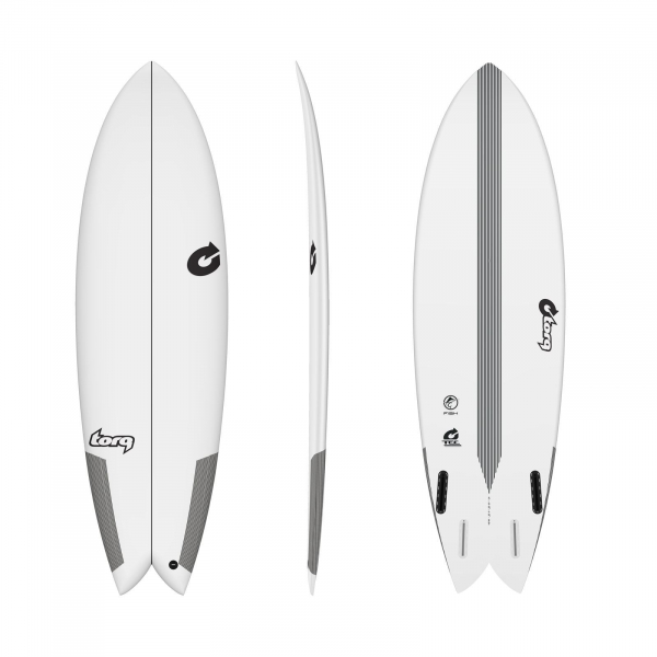 Tabla de surf TORQ Epoxy TEC Quad Twin Fish 5.10