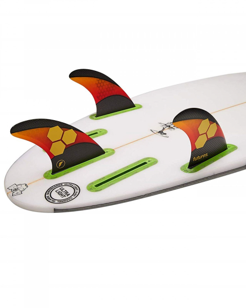 FUTURES Quad Thruster 5 Fin Set AM2 Techflex