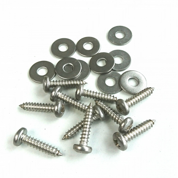 10x Schrauben für Fußschlaufe 5,5 x 25 mm V2A