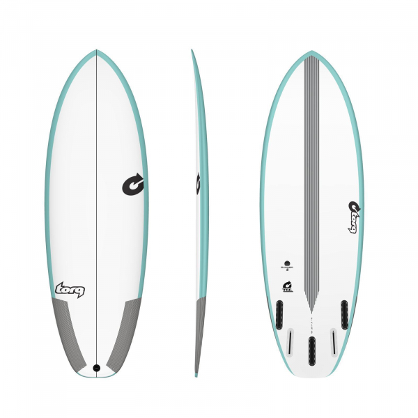 Tabla de surf TORQ Epoxy TEC Summer 5 5.10 Rail Verde