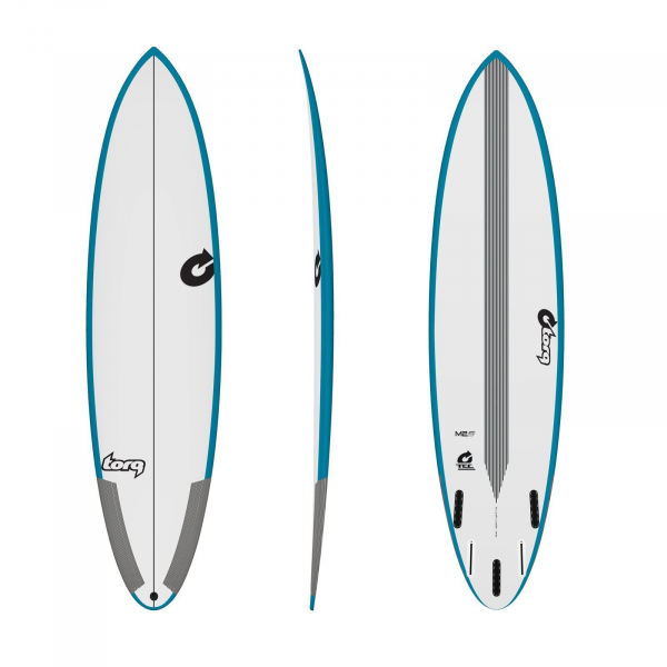 Planche de surf TORQ Epoxy TEC M2-S 7.0 Rail Vert Bleu