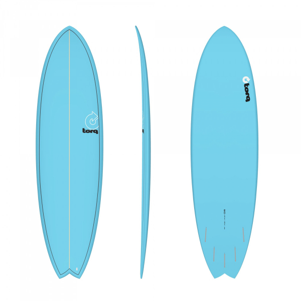 Planche de surf TORQ Epoxy TET 6.10 MOD Fish Blue