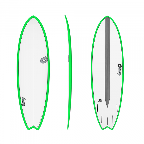 Surfboard TORQ Epoxy TET CS 5.11 Fish Carbon Green