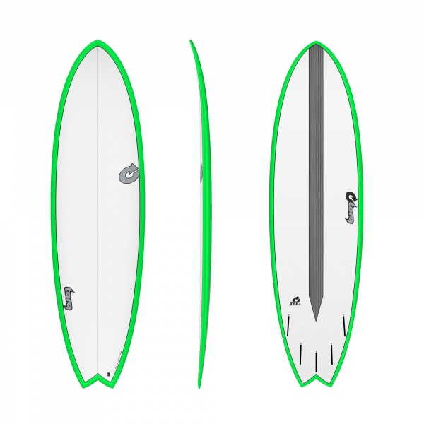 Surfboard TORQ Epoxy TET CS 6.6 Fish Carbono Verde