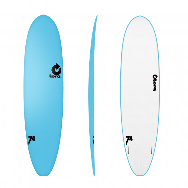 Surfboard TORQ Softboard 7.4 VP Funboard Blau