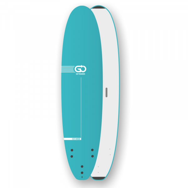 GO Softboard School Surfboard 10.0 wide body Grün