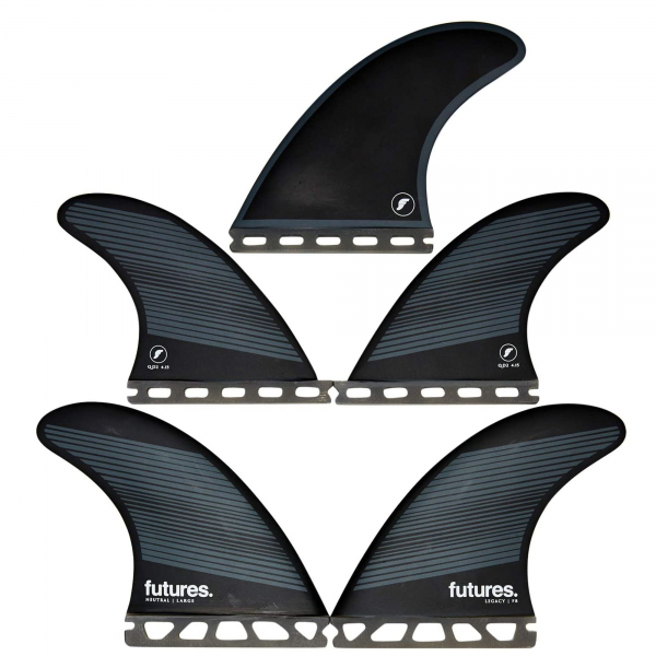 FUTURES Quad Thruster 5 Fin Set F8 Legacy Honeycom