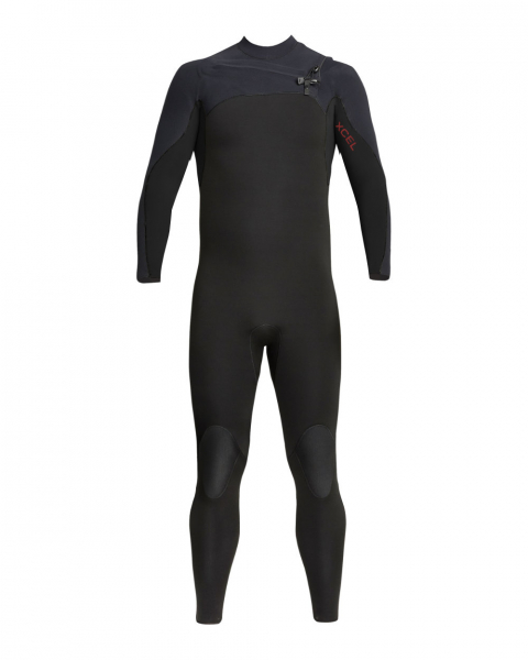 Xcel Traje de neopreno Phoenix X2 4/3mm Cremallera frontal Hombre Negro