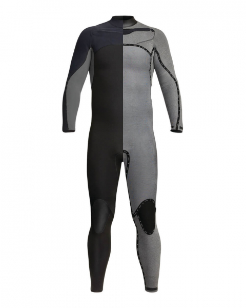 Xcel Traje de neopreno Phoenix X2 4/3mm Cremallera frontal Hombre Negro