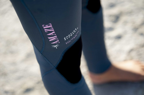 ION Amaze Core Semidry wetsuit 4/3mm back zip women dirty rose