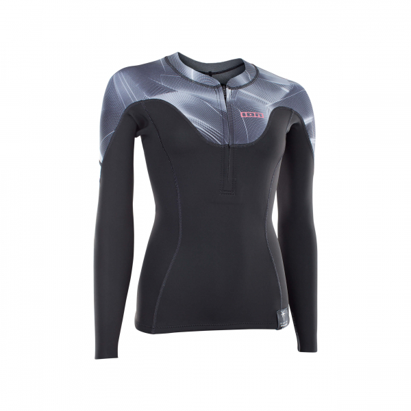 ION Neo Zip Top Rashguard 1,5mm Hommes laser black