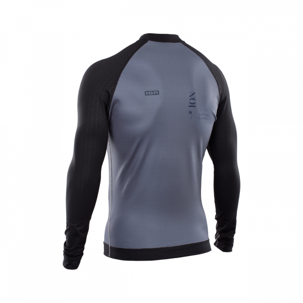 ION Rashguard Langarm Männer steel blue/black