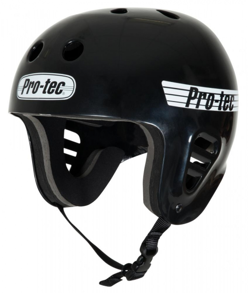 Pro-Tec FullCut Water Water Sports Helmet Gloss Black Front View