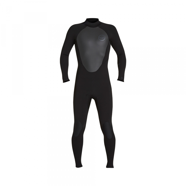 Xcel Axis OS 5-4mm Back-Zip Männer Schwarz 2017 Vorderansicht