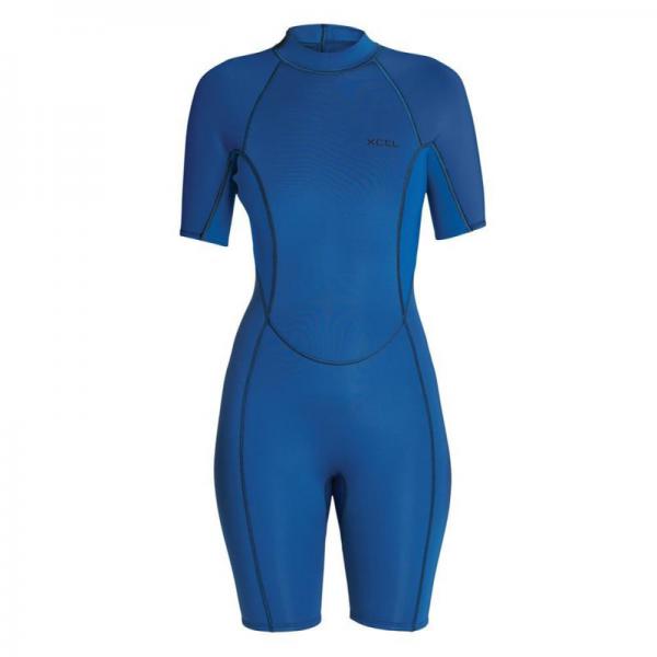 Xcel Axis OS Shorty Wetsuit 2mm Backzip Women Faint Blue